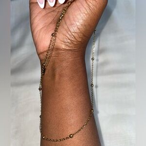 B. Collective Gold Vintage-Inspired Beaded Necklace (Boutique) | SAMPLE SALE